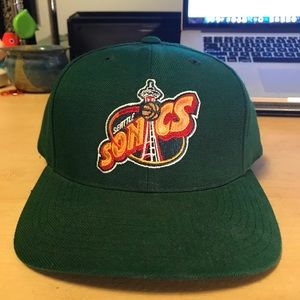 Vintage Seattle Sonics Snap Back Hat